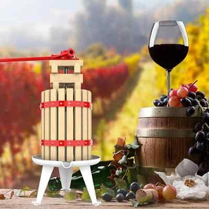 1.6 Gallon Fruit Wine Press - 100% Nature Apple&Grape&Berries Crusher Manual Jui - Picture 1 of 6