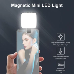 Mini Magnetic Pocket Light for MagSafe for iPhone 14 15 LED Cube Fill Light Lamp - Photo 1 sur 8
