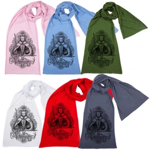 Elizabeth l Tudors Screen printed Cotton Scarf - Picture 1 of 12