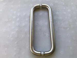 Stainless Steel 12” Inch Offset Glass Door Pull Handle Back to Back Commercial. - Picture 1 of 4