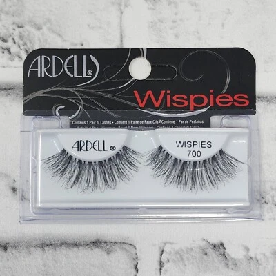 ARDELL Wispies 700 Strip Eye Lashes False Eyelashes Black Long Length - Image 1 of 2