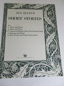 Jan Hanus Short Stories for Clarinet & Shadow Bass Clarinet & Piano Sheet Music - Picture 1 of 5