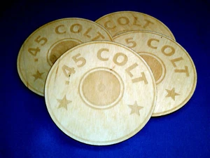 Bullet Coasters for the Shooting Enthusiast-set of 4 - Picture 1 of 2