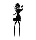 Halloween Zombie Lady Steel Lawn Ornament / Sign | Custom Painted Options