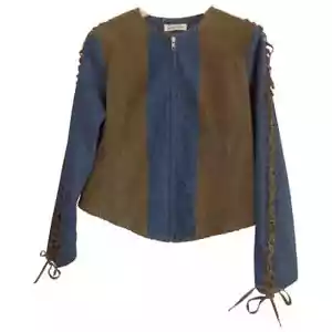 Balmain - Denim Jacket and Leather - Size 38/40 - Authentic - Picture 1 of 5