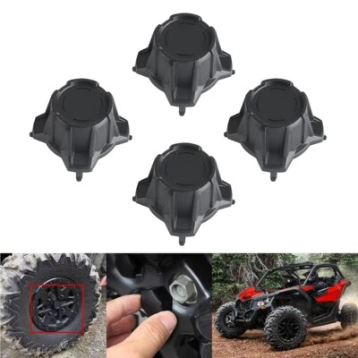 4X Plastic Front Rear Wheel Tire Rim Hub Cap Cover For Can-Am Maverick X3 X3 Max - Image 1 of 4