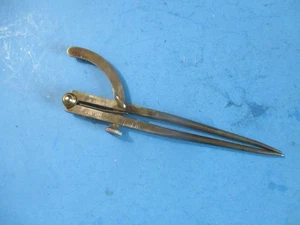 vintage Wm. Johnson Inc 7-1/2" straight leg locking machinist caliper divider - Picture 1 of 6
