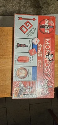 Monopoly Coca Cola Collectors Edition Board Game 1999 Sealed Game Pieces - Image 1 of 2