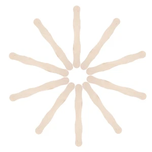 60 Pcs Wooden Fan Handle Travel Miss Circular Making Stick Handheld - Picture 1 of 12