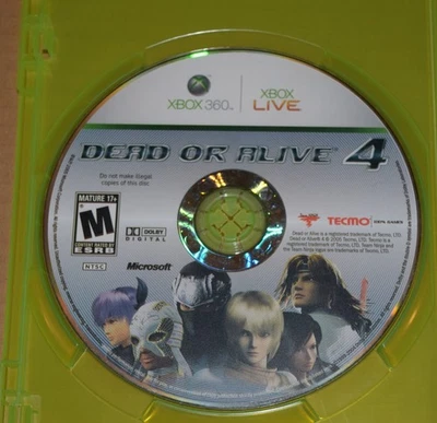 Dead or Alive 4 For Xbox 360, 2005 Disc Only - USED - Image 1 of 4