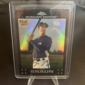 2007 Topps Update Chrome Refractor Ryan Braun Rookie RC #TRC2/415 - Picture 1 of 2