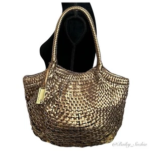 Marc Fisher Metallic Woven Shoulder Bag - Picture 1 of 11