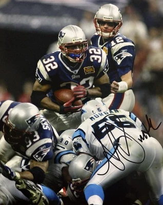 ¡Foto 8x10 firmada por Antowain Smith! NUEVOS PATRIOTAS DE INGLATERRA RB LEYENDA! Con certificado de autenticidad Foto 1 de 2