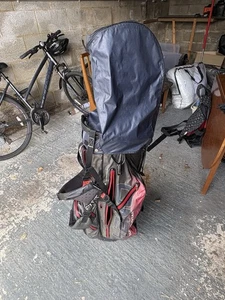 Sun Mountain H2NO Stand Bag Red/Blue / 14 way dividers with rain cover - Picture 1 of 14