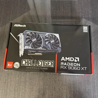 Tarjeta de gráficos ASRock AMD Radeon RX 9060 XT Challenger 8 GB OC - totalmente nueva Foto 1 de 4