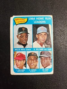 1965 NL Home Run Leaders #4 Mays Cepeda Williams Poor Triple HOF - Picture 1 of 3
