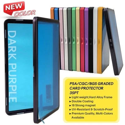 Magnetic Trading Card Holders Case Graded Card Slab Display Box Protector Stand - Image 1 of 4