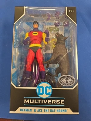 Dc Multiverse Batman Silver Age Ace Bat-Hound Platinum McFarlane Action Figure  - Image 1 of 2