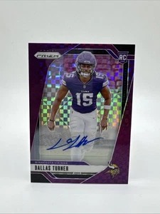 2024 Panini Prizm Rookies Purple Power /49 Dallas Turner #324 RC - Picture 1 of 2