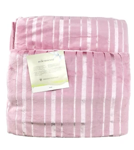WOHN-KUSCHELDECKE 2 ER SET  "SHINY" JE 170 X 220 CM FARBE FLIEDER # SCHMUCKJAGD - Bild 1 von 4