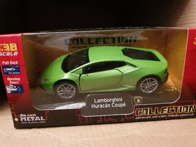 LAMBORGHINI HURACÁN CUPÉ WELLY FUNDIDO A PRESIÓN MODELO 1/38 ESCALA PULL BACK NUEVO EN CAJA  Foto 1 de 4