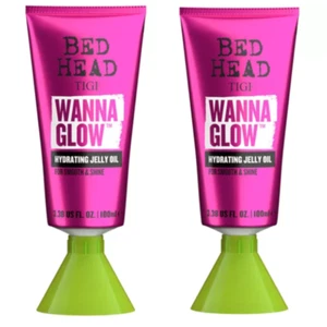 2 x Tigi Bed Head Wanna Glow Hydrating Jelly Oil 100ml - Picture 1 of 1