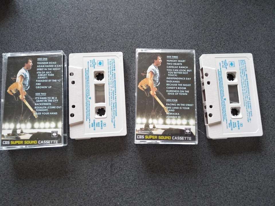 BRUCE SPRINGSTEEN LIVE 1975-1985 DOUBLE CASSETTE TAPE  LIKE NEW AUSTRALIA - Image 1 of 1