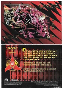 Star Trek Next Generation Season Four Klingon Food Chase Card S21 Skybox 1996 - Picture 1 of 1