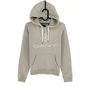 GANT Grey Lock Up Hoodie Sweater Jumper Size XS - Picture 1 of 11