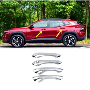 For Chevrolet Trax 2024 ABS Chrome exterior Car door Handle Cover Trim 4pcs - Imagen 1 de 8