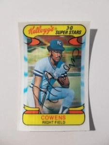 AL COWENS 1978 KELLOGG'S 3-D BASEBALL KARTE #5 KANSAS CITY ROYALS - Bild 1 von 2
