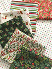 CLASSIC CHRISTMAS fabric bundles by Makower  FQT, 1/2m FESTIVE, METALLIC