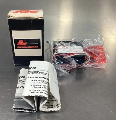 RED LION CONTROLS  CUB3T010  SWITCH CONTACT .1 HOUR METER     5D-15 - Image 1 of 4