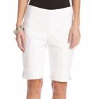 Karen Kane L51117 White Stretch Side Slit Shorts - Msrp $69