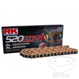 RK MXZ5 Chain Orange 520 Pitch 118 Links Fits Gas Gas MC 450 2021-2024 - Picture 1 of 1