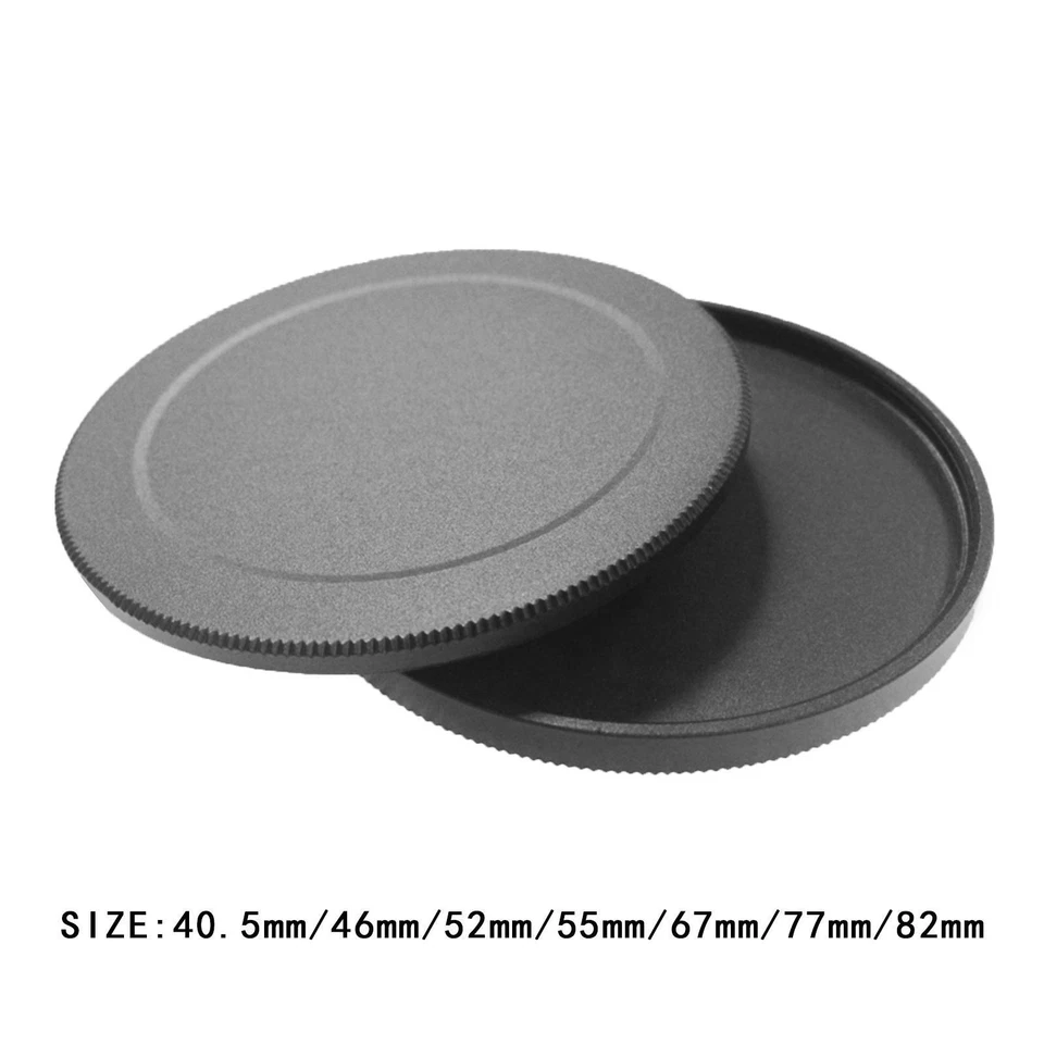 2Pcs Screw in Lens Filter Stack Caps Slim Filters Case Protector Case Black - Image 1 of 1