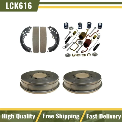 Kit de resorte de herrajes tambores de freno traseros y zapatas de freno para Toyota Tacoma 2018-2019 Foto 1 de 4