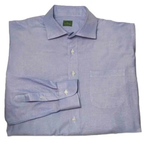 Camisa de vestir de tela Oxford Sid Mashburn azul para hombre talla 16,5 X 34 - Imagen 1 de 2
