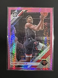 Baloncesto óptico Clint Capela 2019-20 Donruss rosa Hyper Prizm Rockets #98 - Imagen 1 de 2