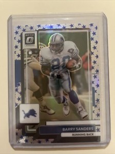 2022 Donruss Optic Blue Stars Prizm Barry Sanders Detroit Lions