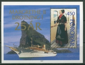 Islas Feroe 1997 25 J. reinado reina Margarita II. Bloque 9 sin usar (C17617) - Imagen 1 de 1