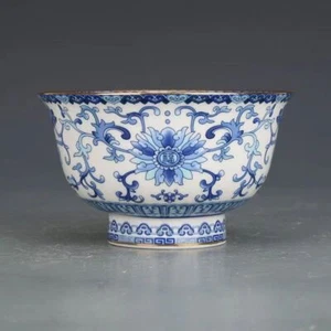 Chinese Antique Lotus Bowl Porcelain Bowl Antique Collection - Picture 1 of 7