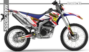 YAMAHA WR250R WR250X ALL YEARS MAXCROSS GRAPHICS KIT DECALS STICKERS FULL ROCK1 - Picture 1 of 2