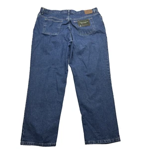 NEW Ralph Lauren Jeans Blue Size 24W RARE VINTAGE 42x32" 100% Cotton High Waist - Picture 1 of 11