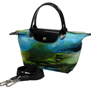 Longchamp Depose 2 Vías Hombro Mano Escalas Patrón Túnez Hecho Auténtico Usado - Imagen 1 de 11