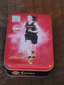 2024 WNBA Panini Caitlin Clark Collectors Tin Empty No/Cards Red - Picture 1 of 4