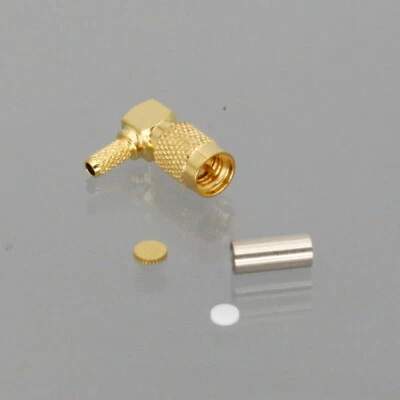 Microdot Elbow Connector male 10-32UNF RG174 Ultrasonic Flaw detector NDT TOFD - Image 1 of 4