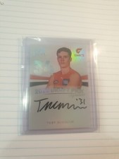 2023 Select AFL Legacy Draft Pick Signature Platinum , Toby McMullin Giants...