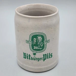 Cerámica de gres vintage Bitburger Pils Alemania Stein, 1817-1967 0,5 L - Imagen 1 de 9