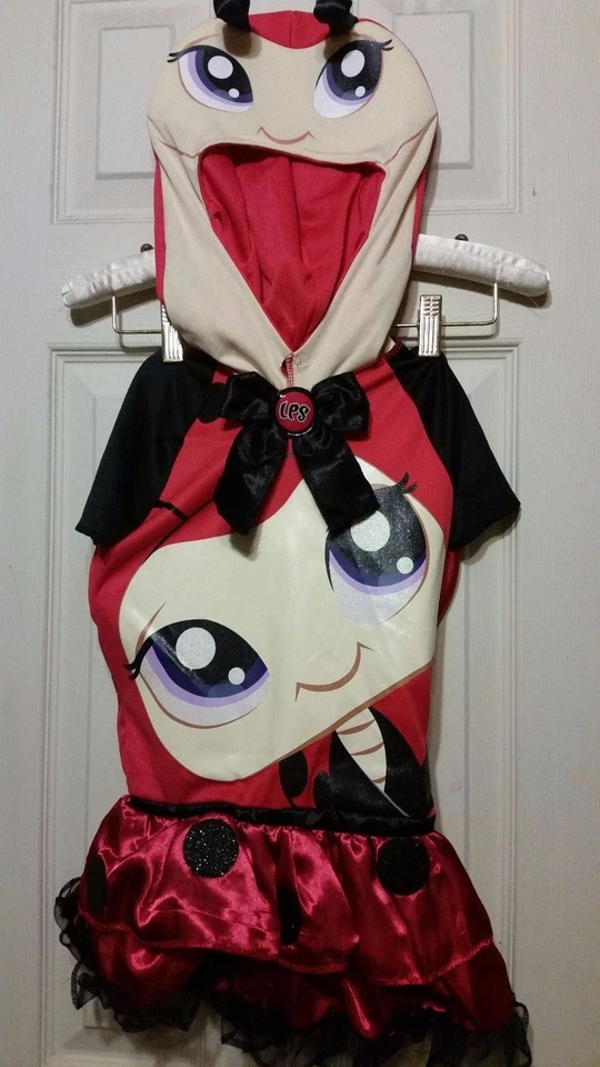 ADORABLE LITTLEST PETSHOP LADYBUG HALLOWEEN COSTUME GIRLS 4-6X  - Image 1 of 4